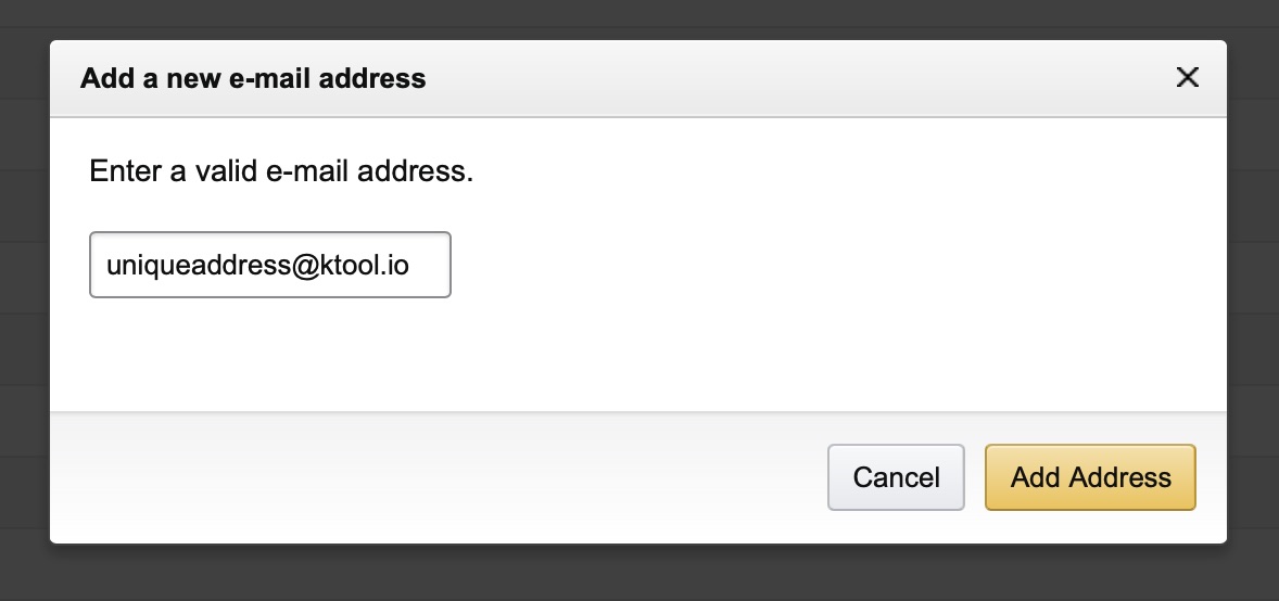 Your Kindle Email Address KTool